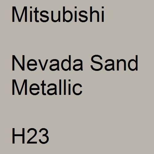 Mitsubishi, Nevada Sand Metallic, H23.